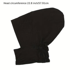 Underscarf Bonnet Caps Solid Head Scarf Cap Adjustable Under Hijab Cap