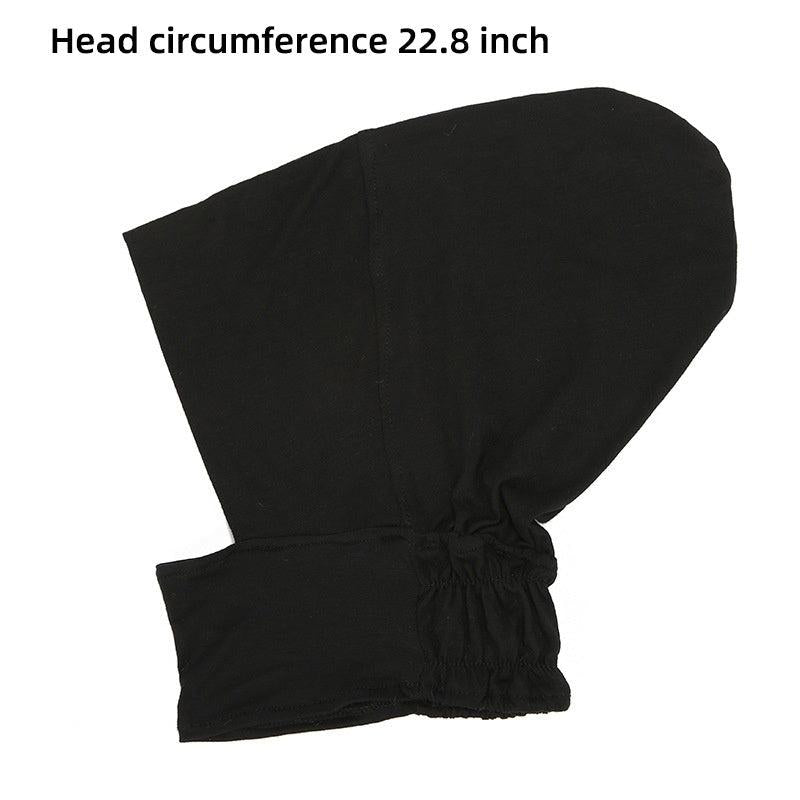 Underscarf Bonnet Caps Solid Head Scarf Cap Adjustable Under Hijab Cap
