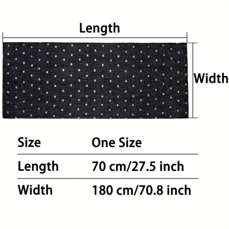 Tiger Head Hot Stamping Scarf Solid Shawl Classic Windproof Head Wrap