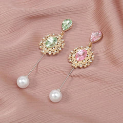 Faux Pearl Rhinestone Pin Brooches for Scarf Dresses