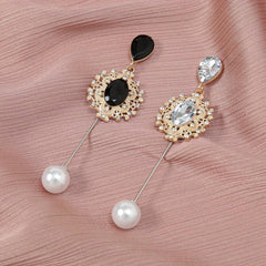 Faux Pearl Rhinestone Pin Brooches for Scarf Dresses