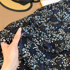 Vintage Floral Print Tassel Scarf Casual Shawl Boho Head Wrap Hijab Sunscreen