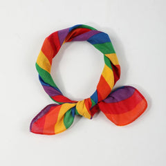 Rainbow Paisley Print Bandana Hip Hop Square Scarf Head Wrap