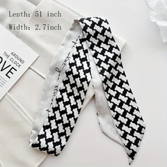 Classic Twilly Scarf for Women Hair Tie Neckwear