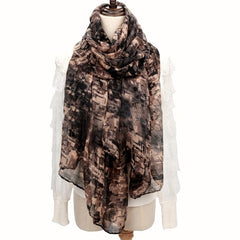 Women's Warm Scarf Long Shawl Linen Feel Light Soft Beach Towel Travel