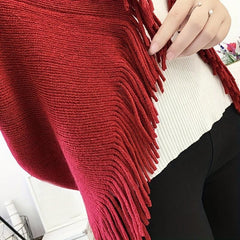 Irregular Large Blanket Shawl Women Warm Sweater Cardigan