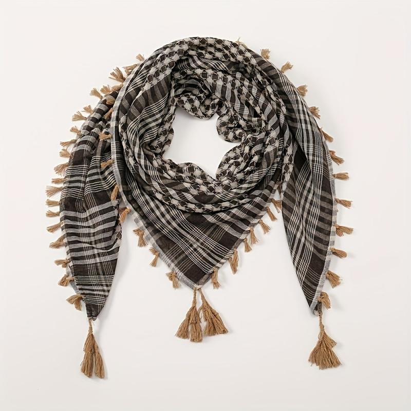 Desert Scarf Retro Tassel Shawl Arab Scarf