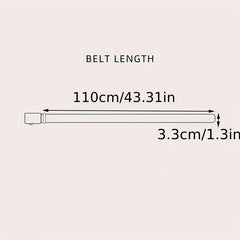 Skull Belt Buckle Casual Leather Belt Men