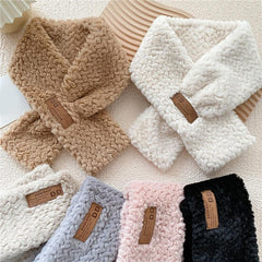 Plush Small Scarf Female Winter Faux Fur Neck Collar Soft Warmer Wrap
