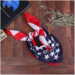 American Flag Outdoor Cycling Square Scarf Vintage Hiphop Headscarf