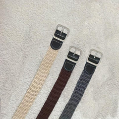 Set of 5 Elastic Belts - Coffee
