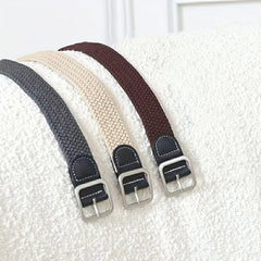 Set of 5 Elastic Belts - Coffee