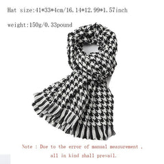 Winter Warm Plaid Scarf Lightweight Soft Casual Blanket