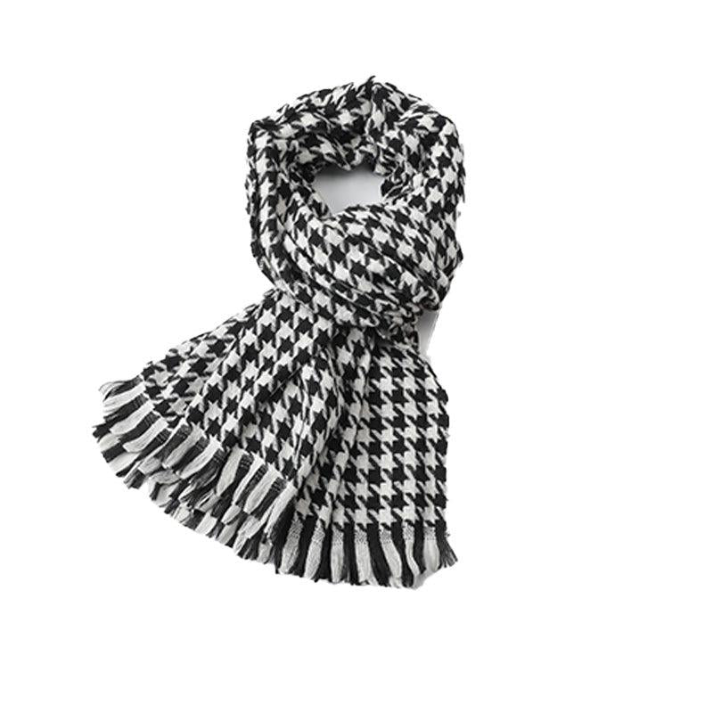 Winter Warm Plaid Scarf Lightweight Soft Casual Blanket