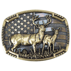Bear Deer Skin Buckle Alloy Belt Buckle Decorative Accessory For Men