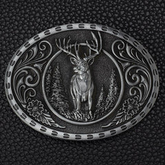 Bear Deer Skin Buckle Alloy Belt Buckle Decorative Accessory For Men
