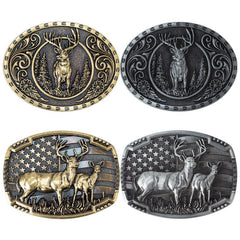 Bear Deer Skin Buckle Alloy Belt Buckle Decorative Accessory For Men