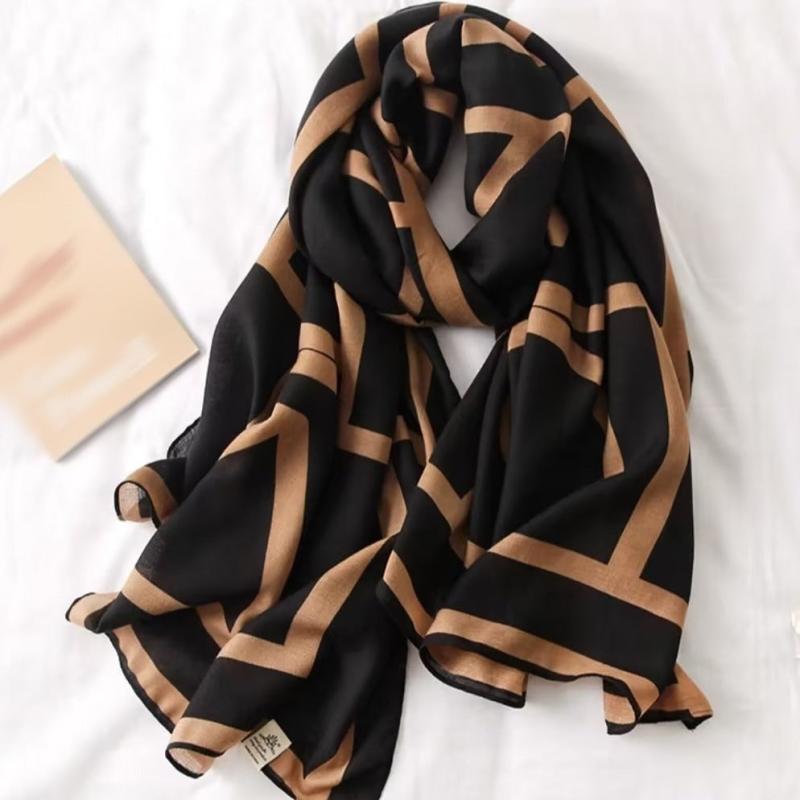 Silk Scarf Women Winter Warm Shawl Lightweight Neckerchief