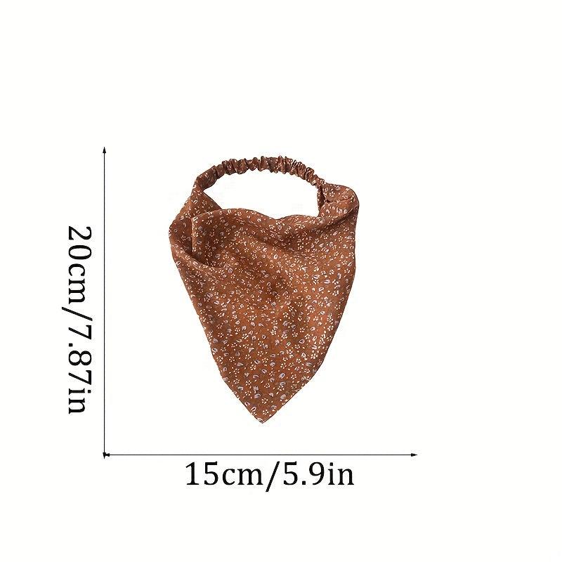 Vintage Floral Print Head Scarf Women's Elastic Hair Band