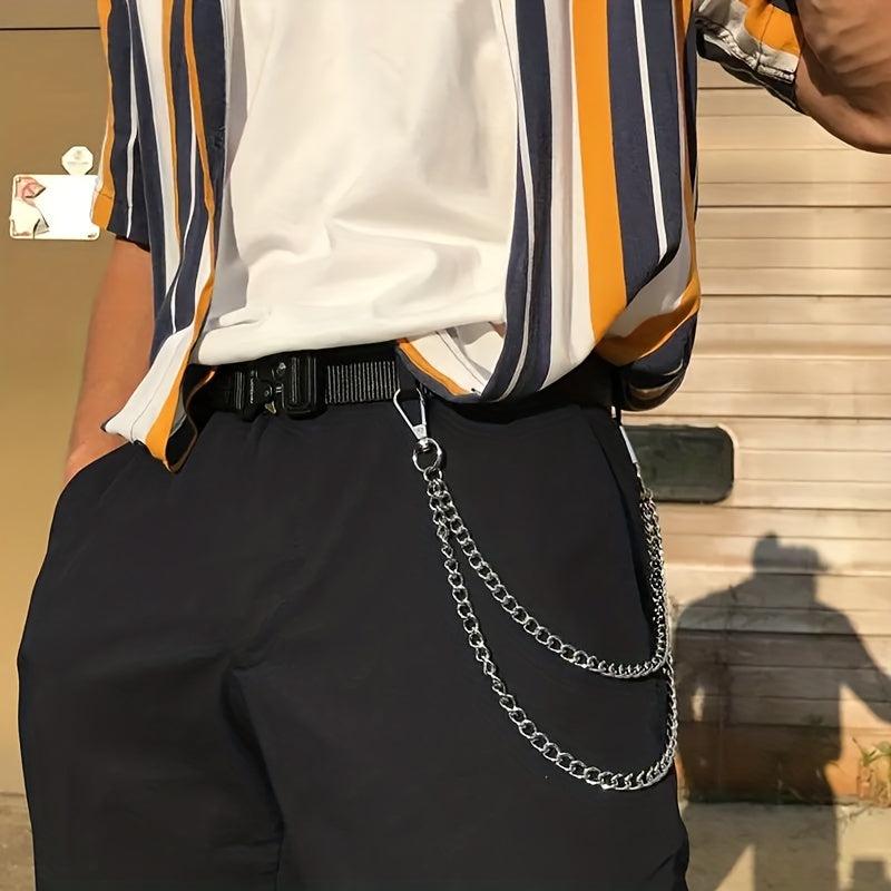 Men's Minimalist Punk Hiphop Pant Chain