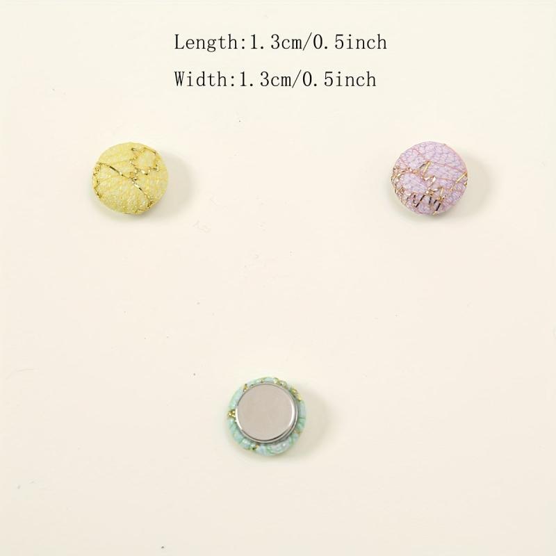 6pcs Candy Hijab Magnetic Pins Sequin Strength Magnetic Scarf