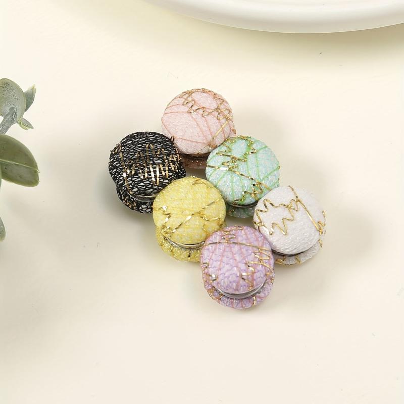 6pcs Candy Hijab Magnetic Pins Sequin Strength Magnetic Scarf
