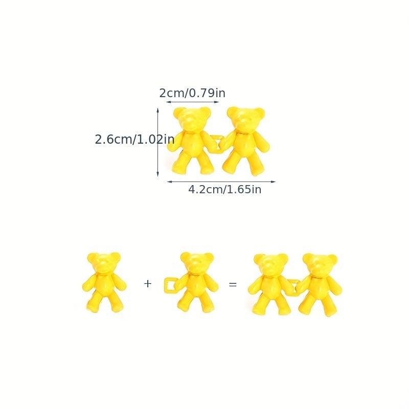 1pair Bear No Sew Waist Button for Pant Jeans