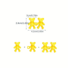 1pair Bear No Sew Waist Button for Pant Jeans