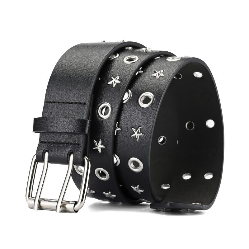 Double Row Rivet Men's Belt