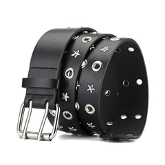 Double Row Rivet Men's Belt