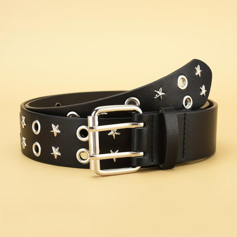 Double Row Rivet Men's Belt