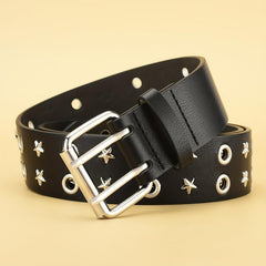 Double Row Rivet Men's Belt