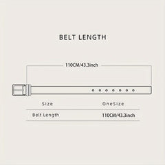 Double Row Rivet Men's Belt