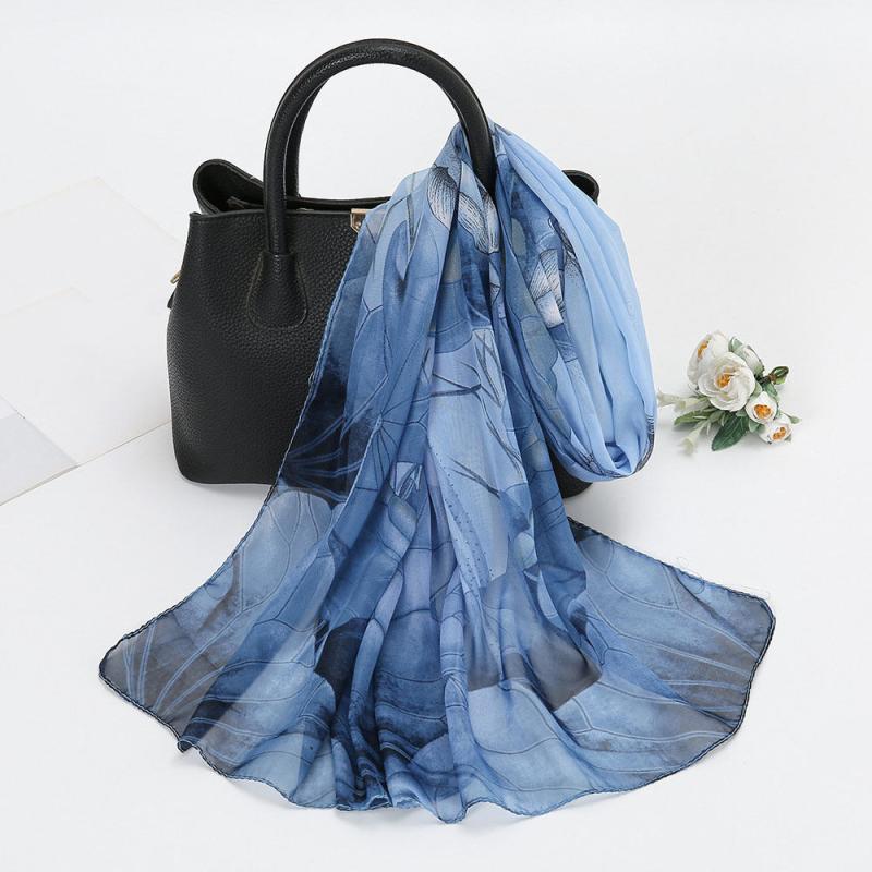 Floral Pattern Scarf Shawl Sunscreen Shawls Lightweight Print Scarfs Women