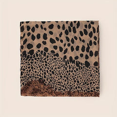 Leopard Print Scarf Breathable Casual Shawl Gauze Scarves Windproof