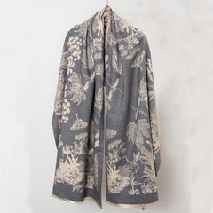 Vintage Jacquard Large Scarf Shawl Women - Windproof Warm Wrap