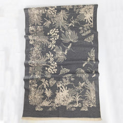 Vintage Jacquard Large Scarf Shawl Women - Windproof Warm Wrap