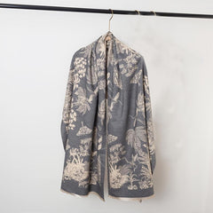 Vintage Jacquard Large Scarf Shawl Women - Windproof Warm Wrap
