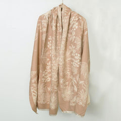 Vintage Jacquard Large Scarf Shawl Women - Windproof Warm Wrap