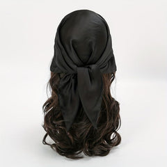 Satin Bandana Square Scarf Necktie Head Wrap Hair Accessory