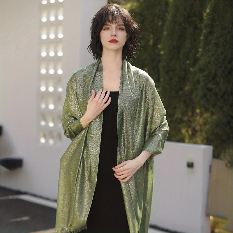 Glitter Tassel Shawl Long Scarf Wrap Women Cape For Party