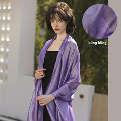 Glitter Tassel Shawl Long Scarf Wrap Women Cape For Party