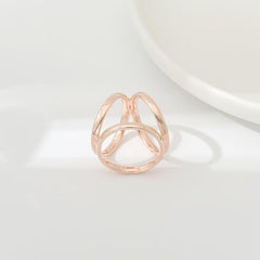 Geometric Criss Cross Scarf Buckle 1pc For Women Scarf