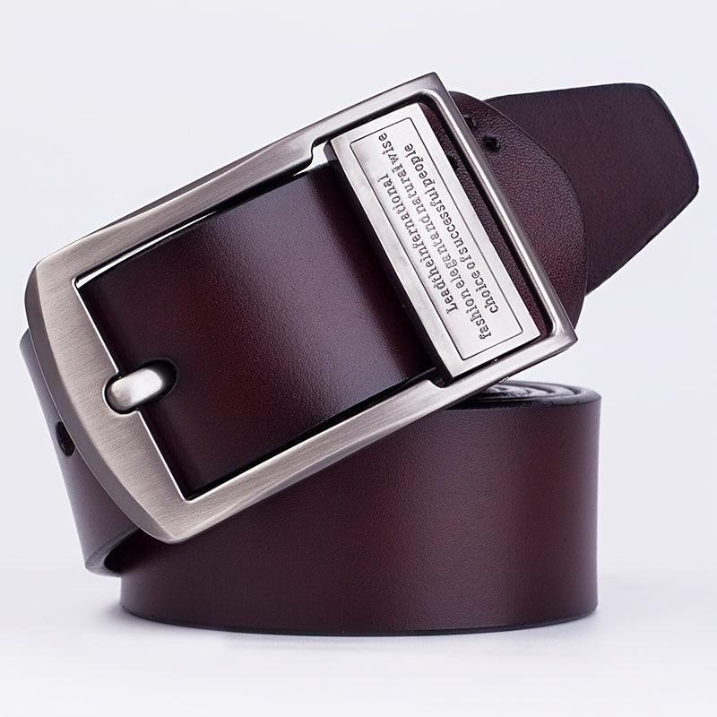 Men's Leather Pin Buckle Leather Belt Male Antique Belt Casual Solid Cowhide Jea