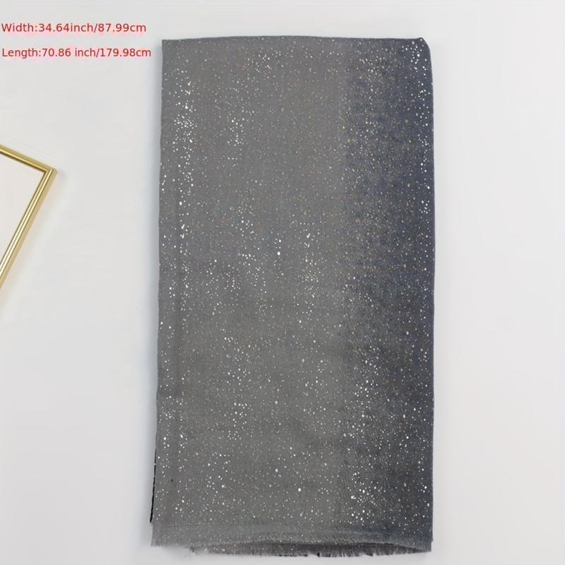 Gradient Frayed Edge Scarf Windproof Head Wrap For Women