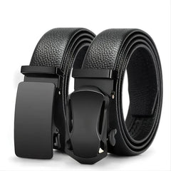 Men's Adjustable Business Belt with Sliding Buckle