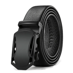 Men's Adjustable Business Belt with Sliding Buckle