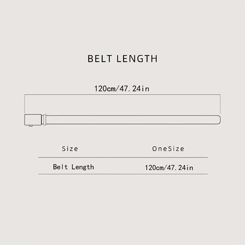 Men's Adjustable Business Belt with Sliding Buckle