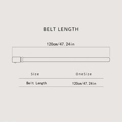 Men's Adjustable Business Belt with Sliding Buckle