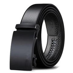 Men's Adjustable Business Belt with Sliding Buckle